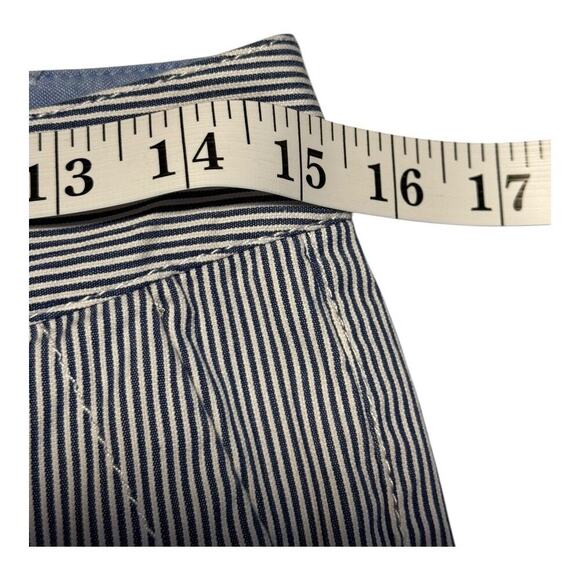 Talbots Women's Petites Striped Straight Pants Blue & White Size 4 Casual - Picture 5 of 7